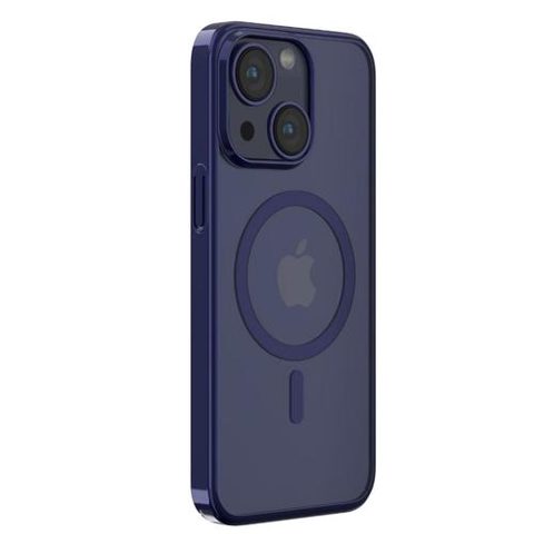 Husa Devia Glimmer Series Magnetic compatibila cu iPhone 15 Plus, Albastru