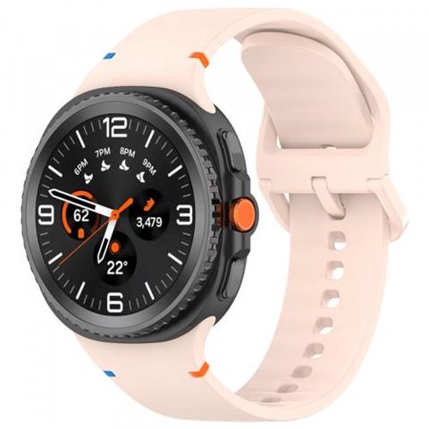 Curea Techsuit W079 pentru Samsung Galaxy Watch 8 Classic / Watch8 44mm / Watch 8 40mm, Roz