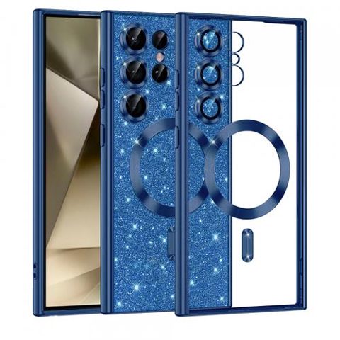 Husa MagSafe pentru Samsung Galaxy S24 Ultra S928, Techsuit, Luxury Glitter