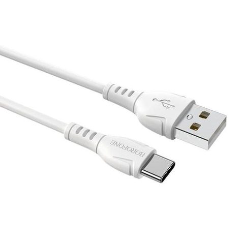 Cablu de date Borofone BX51, USB - USB Type-C, Alb