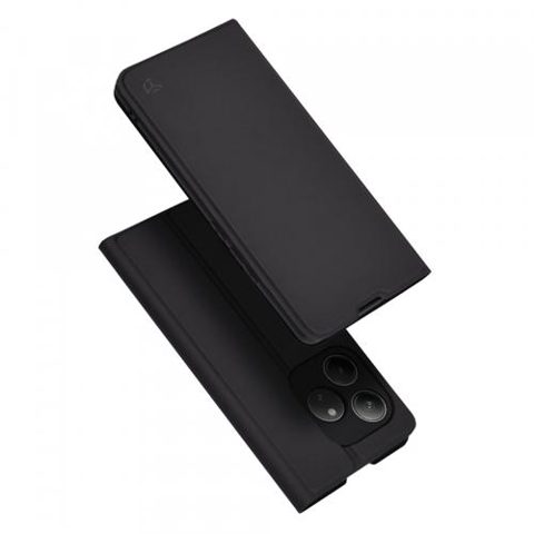 Husa pentru Realme GT 6T / GT 6, Techsuit, Magskin Book, Neagra