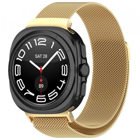 Curea Techsuit W009 pentru Samsung Galaxy Watch Ultra, Auriu