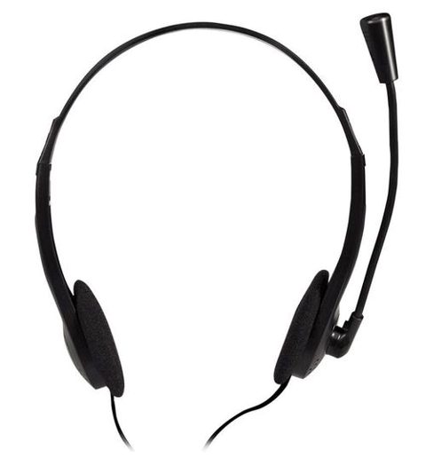Casti cu Microfon Logilink HS0052, Microfon, Jack 3.5mm (Negru)