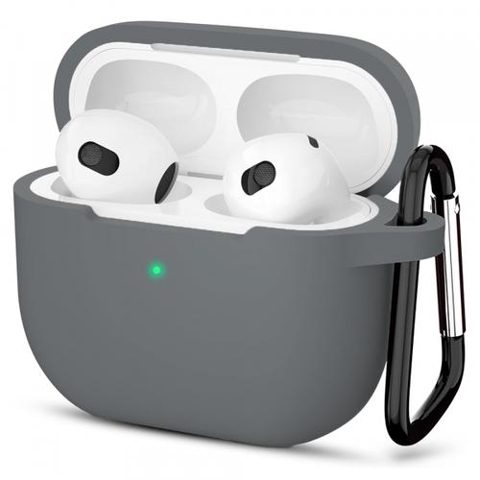 Husa Techsuit Silicone Case pentru Apple AirPods 3 (Gri)