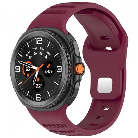 Curea Techsuit W050 pentru Samsung Galaxy Watch 8 Classic / Watch8 44mm / Watch 8 40mm, Visiniu