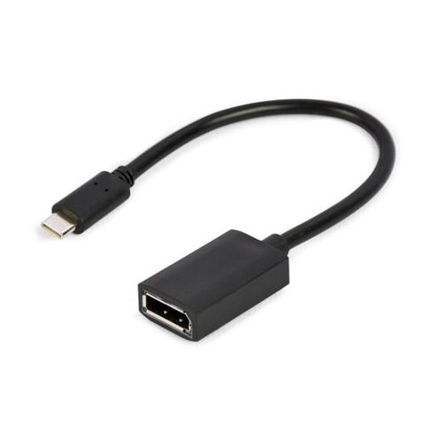 Adaptor Gembird A-CM-DPF-02, USB Type-C la DisplayPort, 4K, 0.15m (Negru)