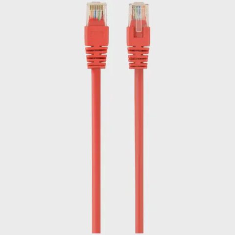 Cablu UTP GEMBIRD Cat6, cupru-aluminiu, 5 m, rosu, AWG26, PP6U-5M/R