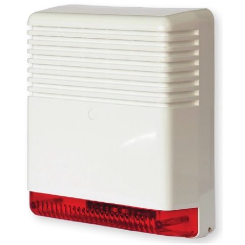 Sirena de exterior IPX4, 105dB 5 @1m, piezo SIR/PLSL