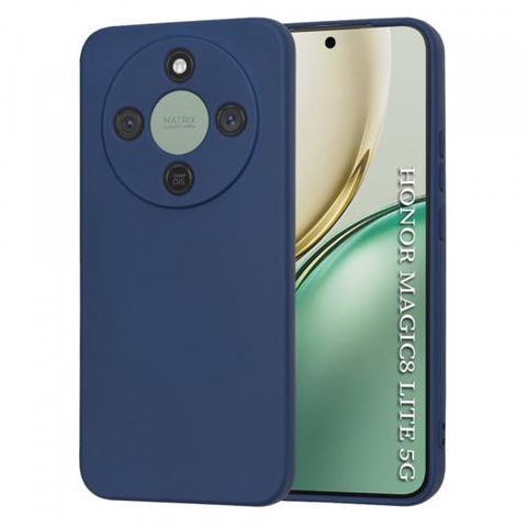 Husa pentru Honor Magic8 Lite, Techsuit, SoftFlex, Bleumarin