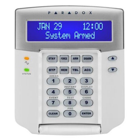 Tastatura LCD moncrom Paradox K641+ pentru centrale EVO