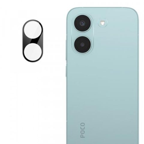 Folie de protectie Camera Spate Techsuit pentru Xiaomi Poco X8 Pro, Sticla Securizata, Neagra