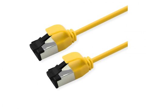Cablu de retea RJ45 Slim U/FTP Cat. 8.1 (Class I) LSOH 1m Galben, Roline 21.15.3233