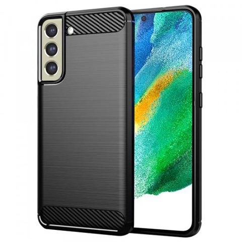 Husa pentru Samsung Galaxy S21 FE 5G G990, Techsuit, Carbon, Neagra