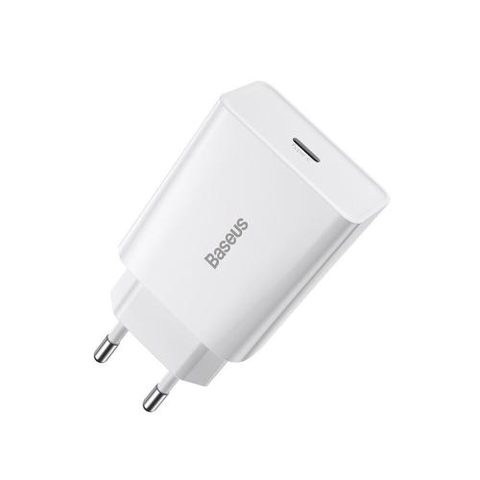 Incarcator retea Baseus, Speed Mini, USB-C, PD, 3A, 20W (Alb)