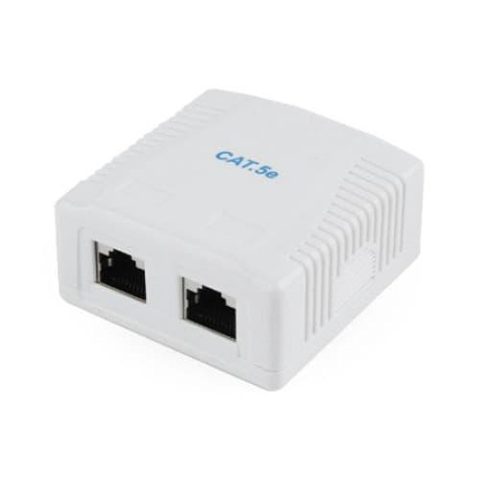 Priza dubla aplicat, FTP cat 5E, Gembird
