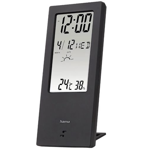 Termometru/Higrometru Hama TH-140, cu indicator meteorologic (Negru)