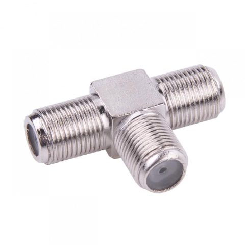 Adaptor mufa F antena/coaxial (TV) la 2 x mufa F M-M, ZLA0458