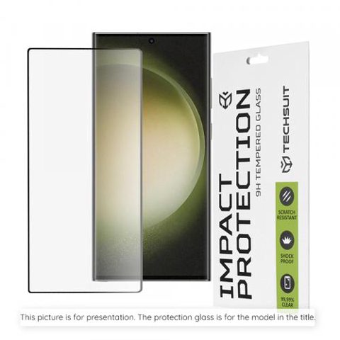Folie de protectie Ecran Techsuit pentru Oppo Reno16 / Reno16 Pro, Sticla Securizata, Full Glue, 111D, Neagra
