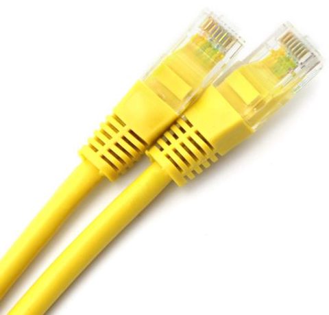 CABLU UTP Spacer SP-PT-CAT5-0.5M-Y, Patch cord, CAT.5e, 0.5 m (Galben)