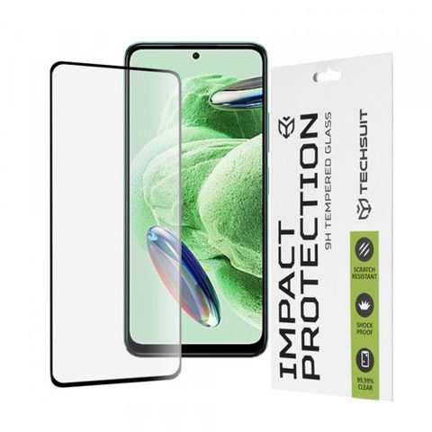 Folie de protectie Ecran Techsuit pentru Xiaomi Redmi Note 12 4G / Poco X5 / Note 12 5G, Sticla Securizata, Full Glue, 111D