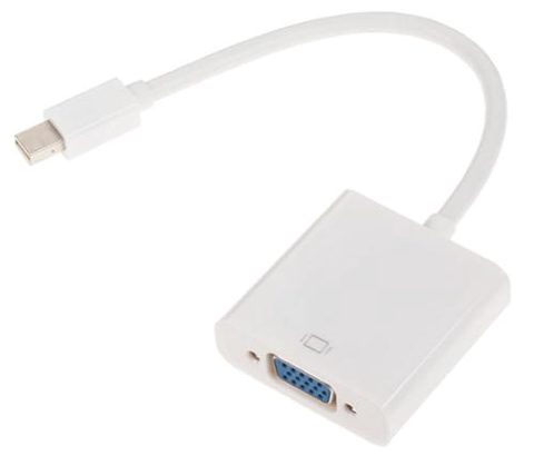Adaptor OEM KOM0848, Mini DisplayPort - VGA (Alb)