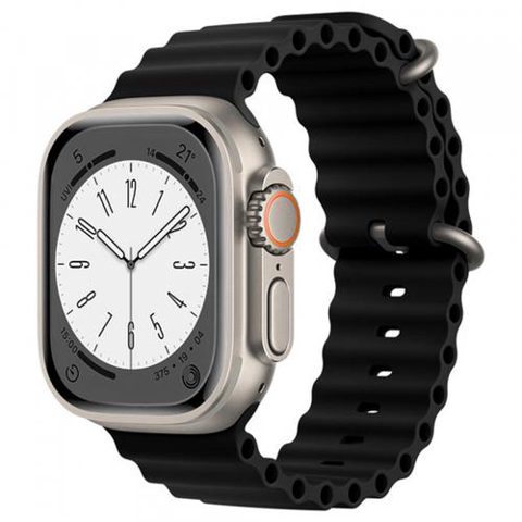 Curea Techsuit W038 pentru Apple Watch 42mm / 41mm / 40mm / 38mm Series, Negru