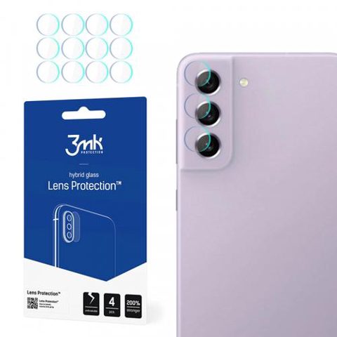 Folie de protectie Camera Spate 3MK Protection pentru Samsung Galaxy S21 FE 5G G990, Sticla Securizata, Set 4 bucati