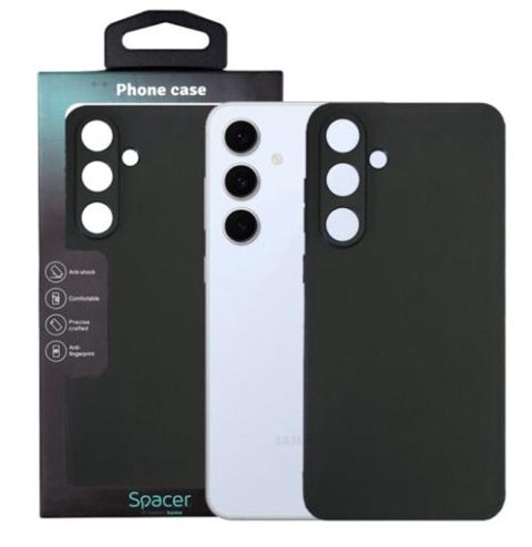 Husa Spacer SPPC-SM-GX-S24FE-TPU pentru Samsung Galaxy S24FE, Negru