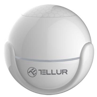 Senzor de miscare WiFi Tellur TLL331121, PIR (Alb)