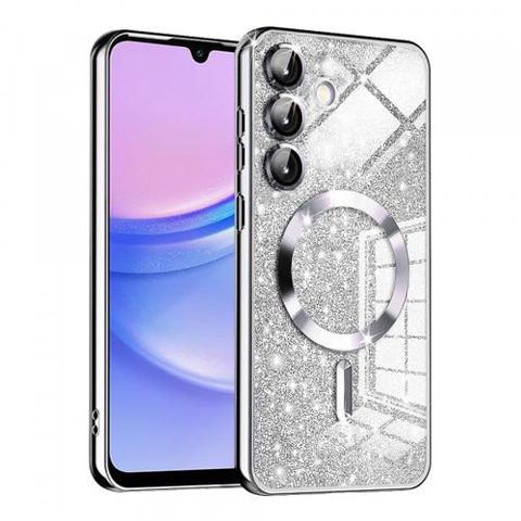 Husa MagSafe pentru Samsung Galaxy A15 5G A156 / A15 A155, Techsuit, Luxury Glitter