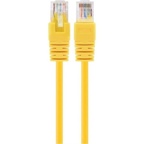 Cablu UTP SPACER SP-PT-CAT5-0.25M-Y Cat5e, cupru-aluminiu, 0.25 m, galben, AWG26