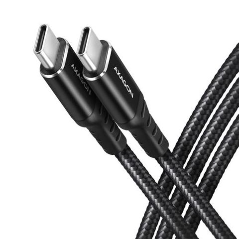 Cablu de date Axagon HQ, USB -C / USB-C, 3A, 200cm, Negru
