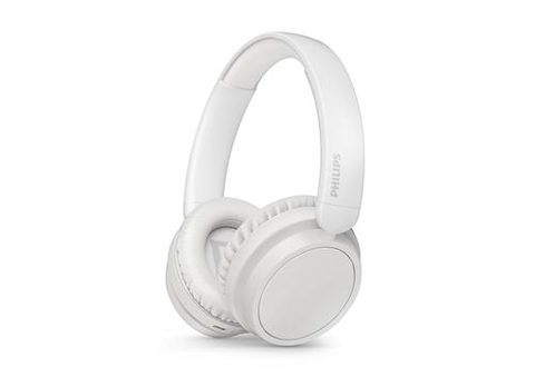 Casti Stereo Wireless Philips TAH5209WT/00, Bluetooth, Microfon, Autonomie 65 ore (Alb)