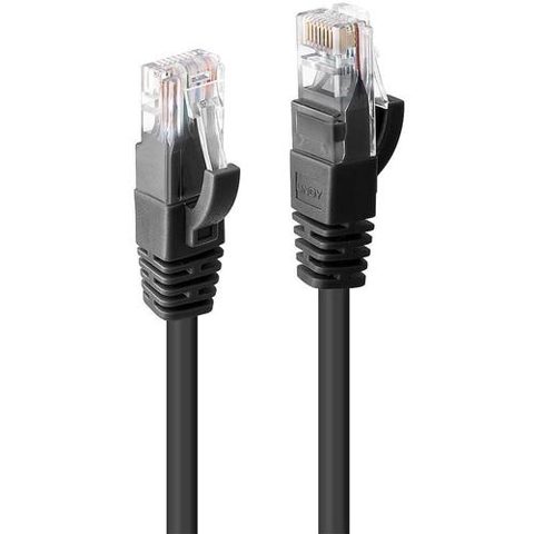 Cablu Lindy 2m Cat.6 U/UTP, Negru