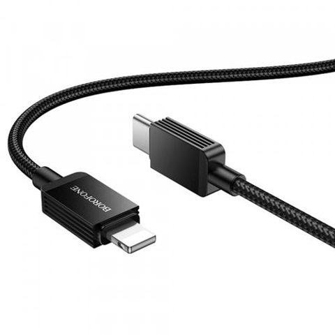 Cablu Date si Incarcare USB-C - Lightning Borofone BX120 Placer, 27W, 1m, Negru