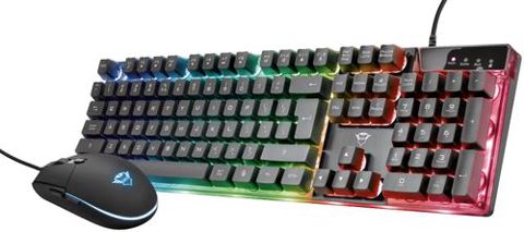 Kit Tastatura si Mouse Trust GXT 838 Azor, Iluminat (Negru)