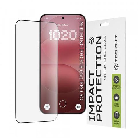 Folie de protectie Ecran Techsuit pentru Nothing Phone (4a) Pro, Sticla Securizata, Full Glue, 111D, Neagra