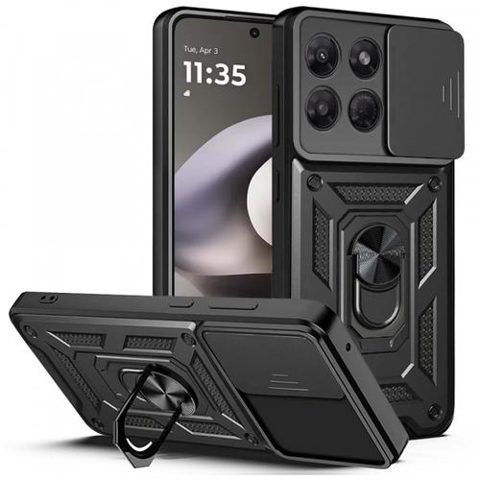 Husa pentru Motorola Moto G37 Power, Techsuit, CamShield, Negru