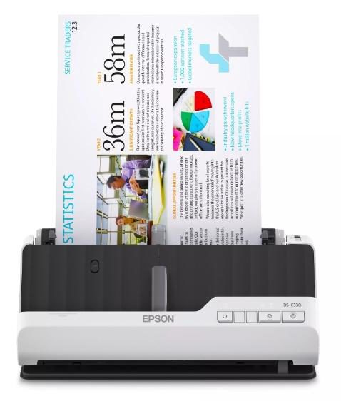 Scanner EPSON WorkForce DS-C330, A4, 600 dpi, 30ppm, ADF, USB (Negru)