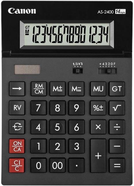 Calculator de birou Canon AS-2400 (Negru)