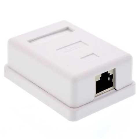 Priza FTP simpla aplicata cat.5e, EMTEX EMT-FTP5E-1P-PT