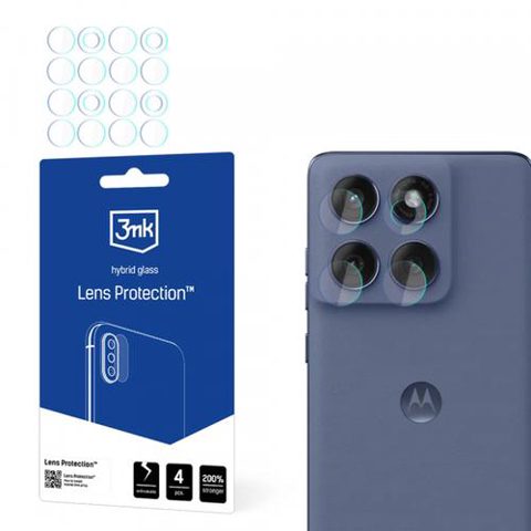 Folie de protectie Camera Spate 3MK Protection pentru Motorola Edge 60 Fusion, Sticla Securizata, Set 4 bucati