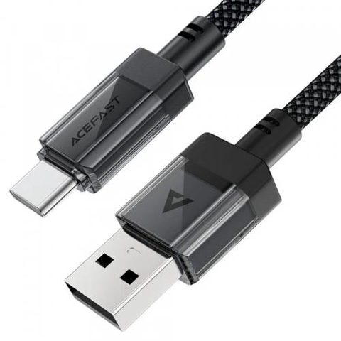 Cablu De Date si Incarcare USB-A - USB-C Acefast C12-04, 18W, 1.2m (Negru)