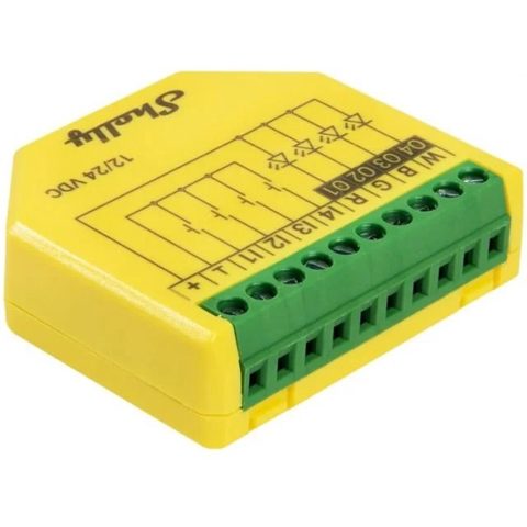 Controller benzi LED Shelly Plus RGBW PM 12/24V (WiFi) Shelly 3800235265635
