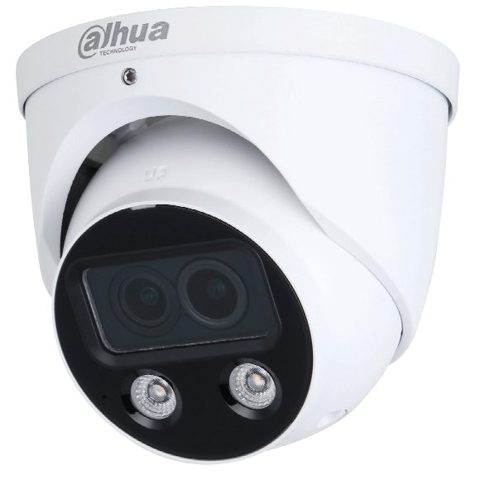 Camera IP Full Color Dahua IPC-HDW5449H-ASE-D2-0280B, 4MP, lentila 2.8mm, IR si lumina 50m, microfon, difuzor, PoE, IP67