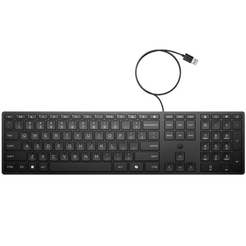 Tastatura HP 320K, Wired, USB, Layout US (Negru)