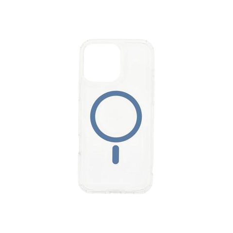 Husa protectie spate Dviced DV511023, Magsafe, pentru iPhone 16 Pro (Albastru/Transparent)