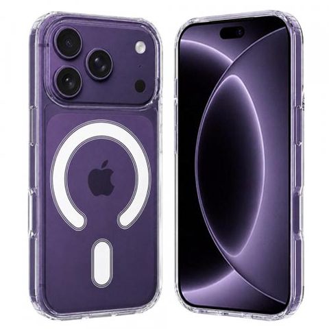 Husa MagSafe pentru Apple iPhone 18 Pro / 17 Pro, Techsuit, Pro, Transparenta