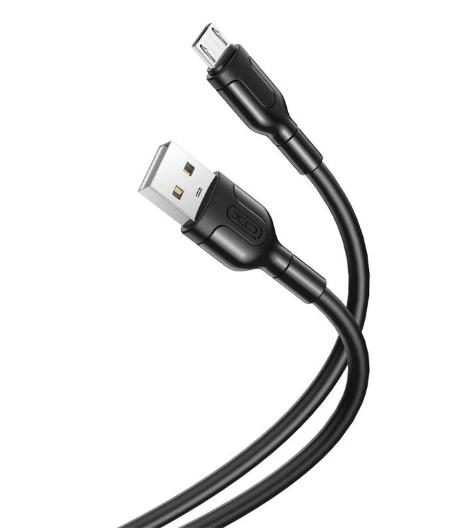 Cablu Date si Incarcare USB-A - microUSB XO Design NB212, 18W, 1m, Negru