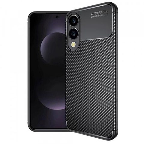 Husa pentru Samsung Galaxy S25 Edge S937, Techsuit, CarbonFiber, Neagra